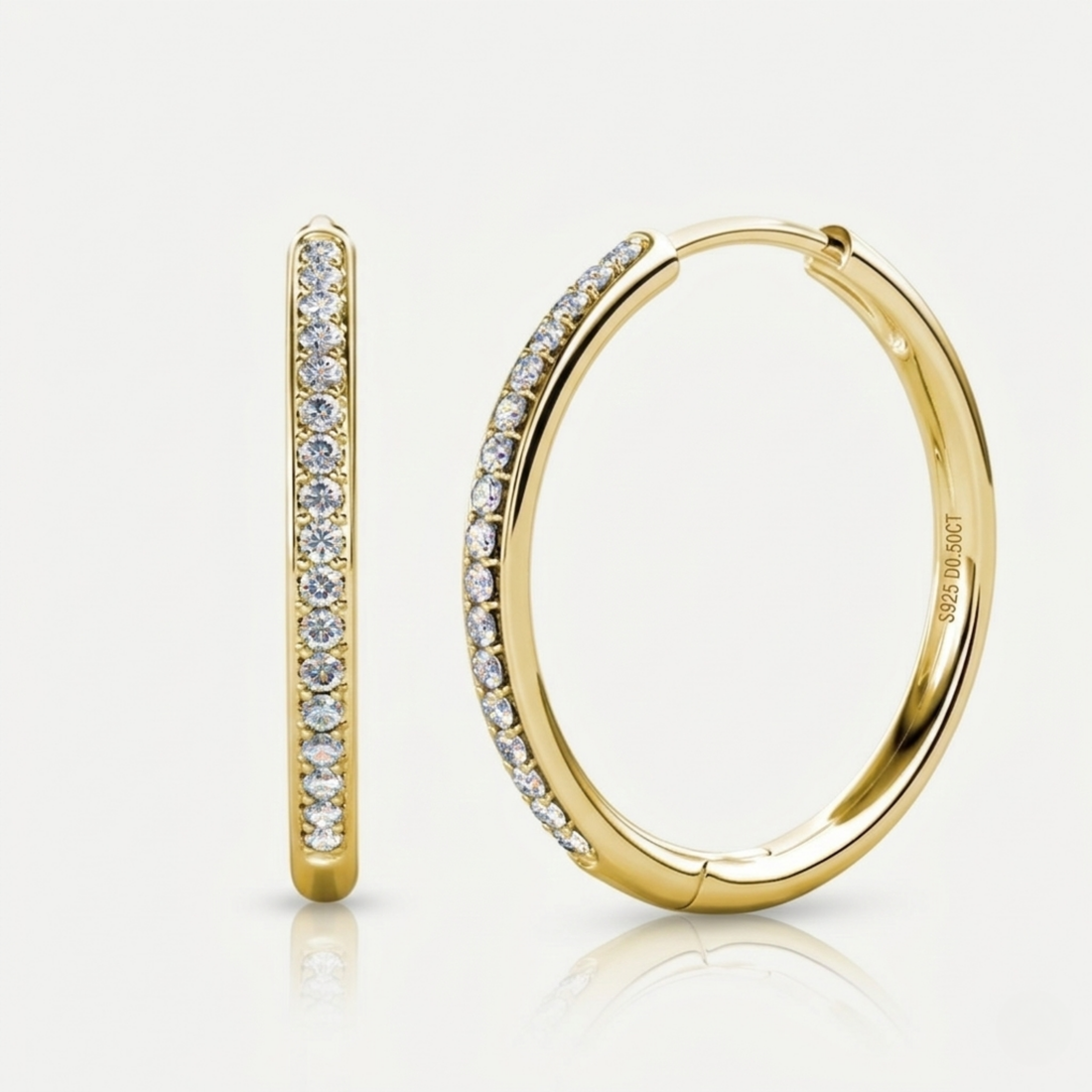 Lisa Earrings | White Gold