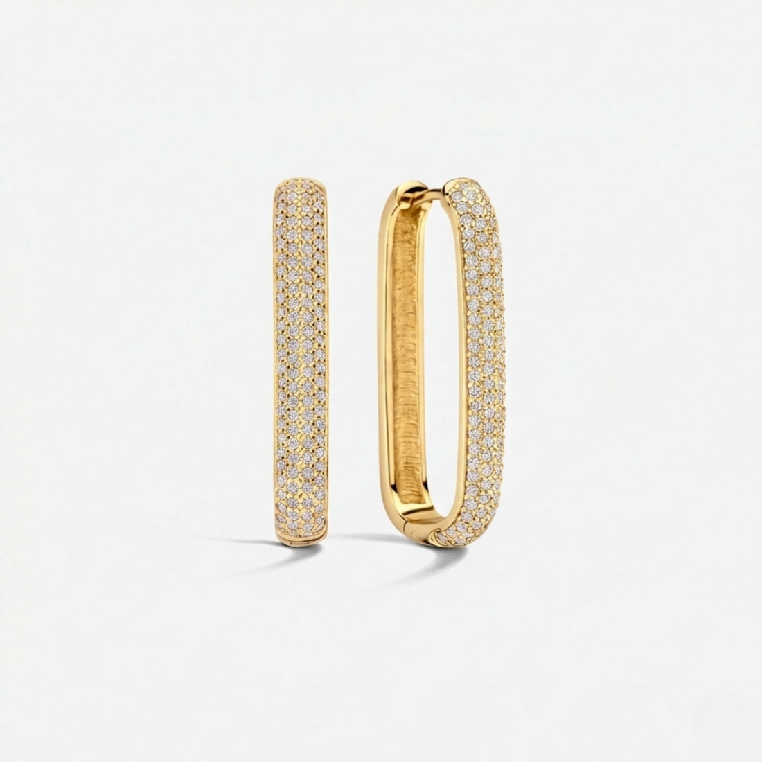 Gigi Sparkling Hoops | Gold