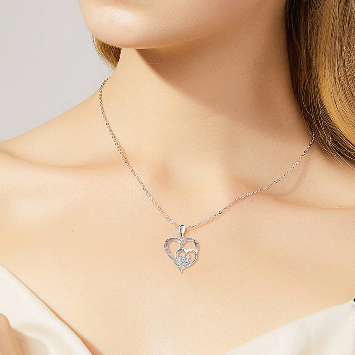 Paw Love Crystal Necklace
