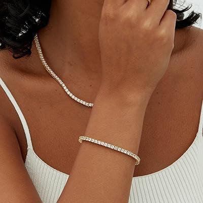 Moissanite Tennis bracelet - Gold