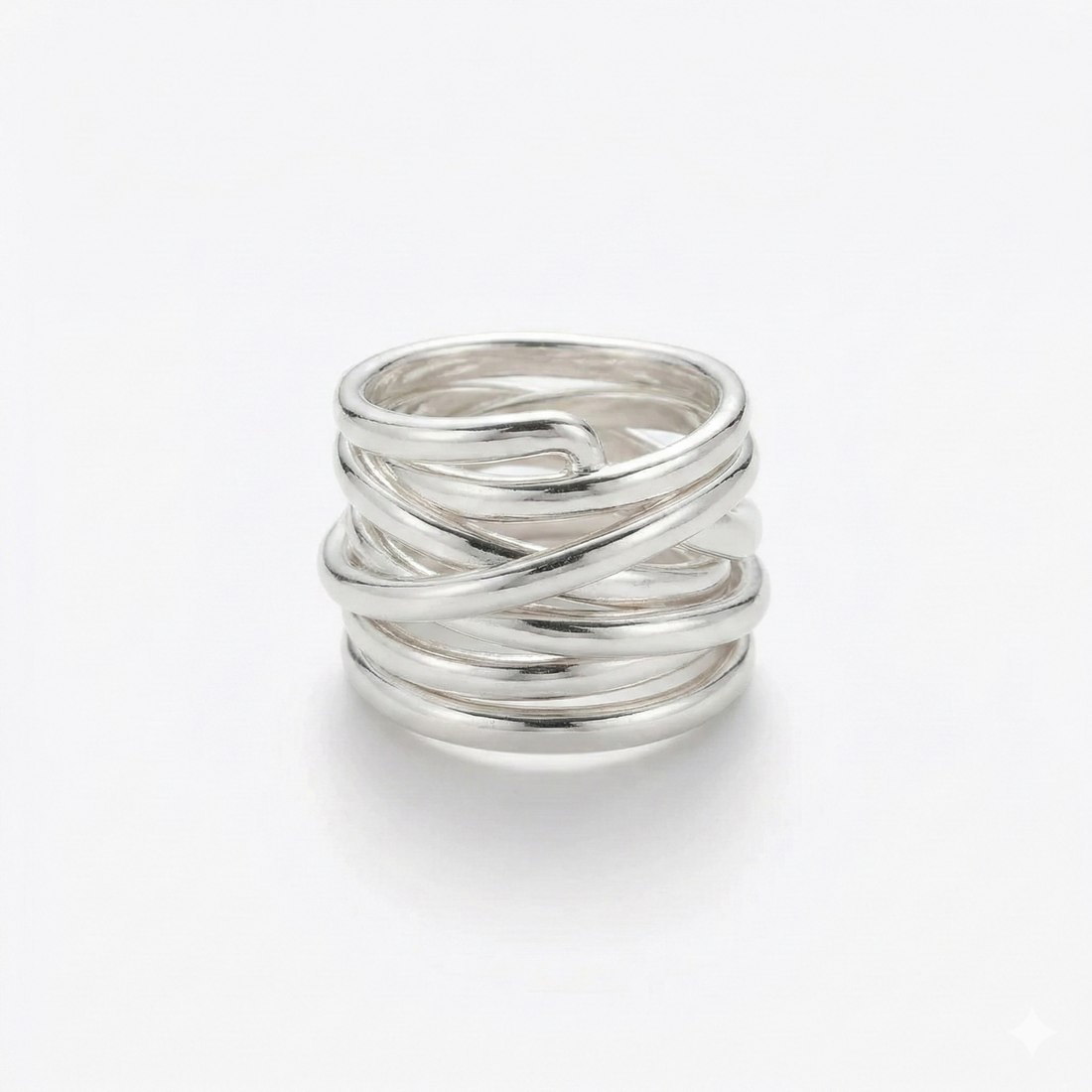 Bliss - Vintage Thick Layer Silver Ring