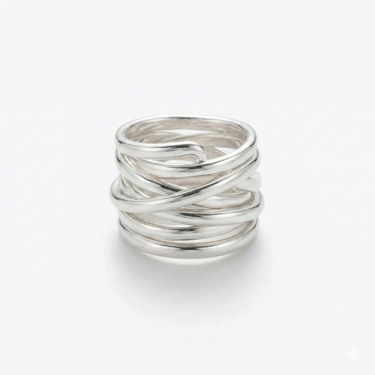Bliss - Vintage Thick Layer Silver Ring