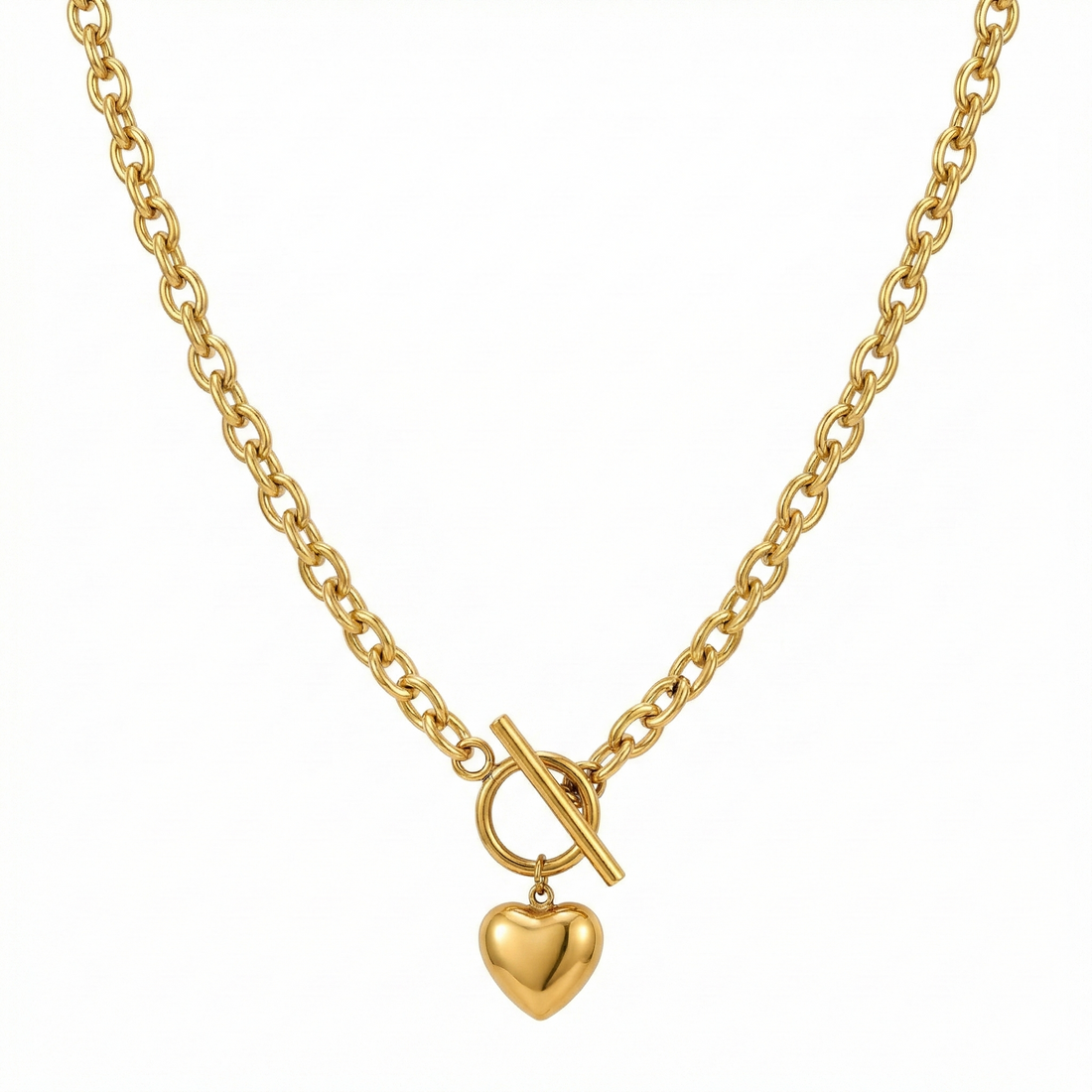 Heartened Chunky - Necklace