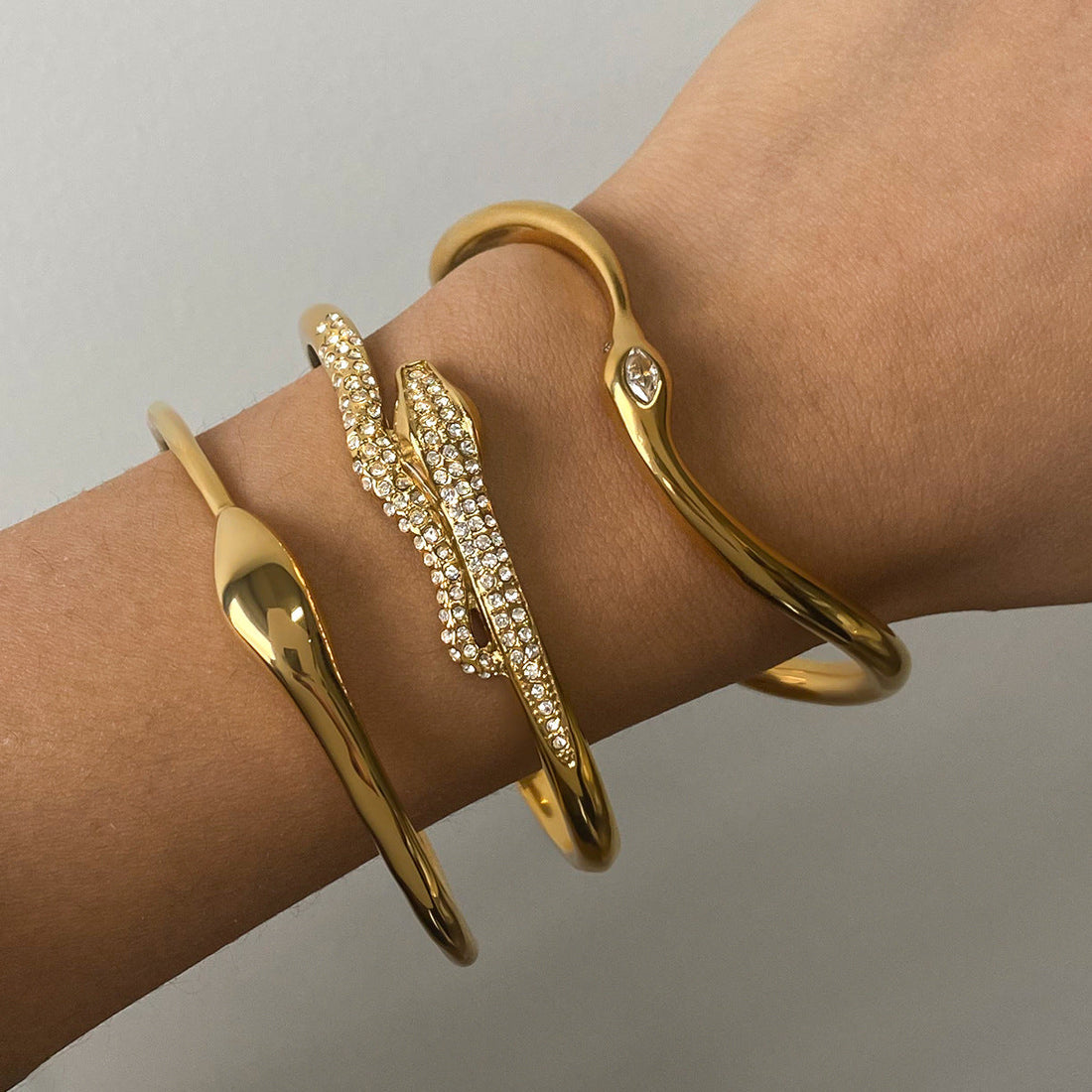 Cassian Veyne Bracelet Set - Gold