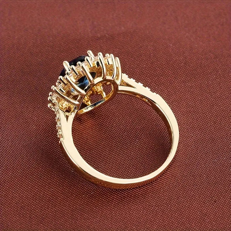 Vionne Sapphire Ring Gold