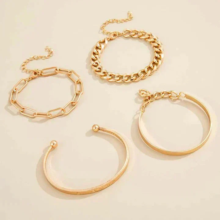 Elan Mercer Bracelet Set - Gold