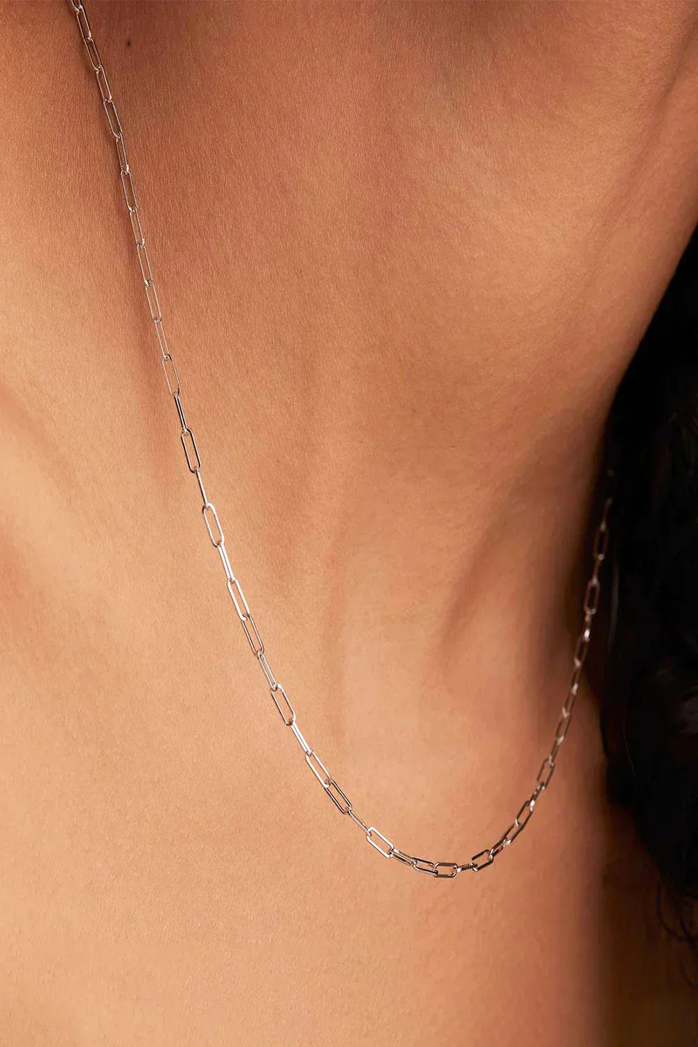 Cassidy Chain Necklace | White Gold