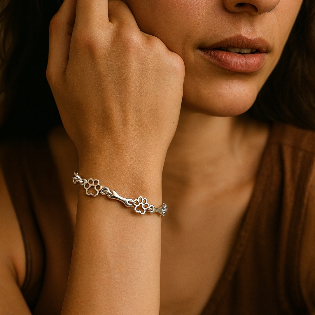 Paw &amp; Bone Charm Bracelet
