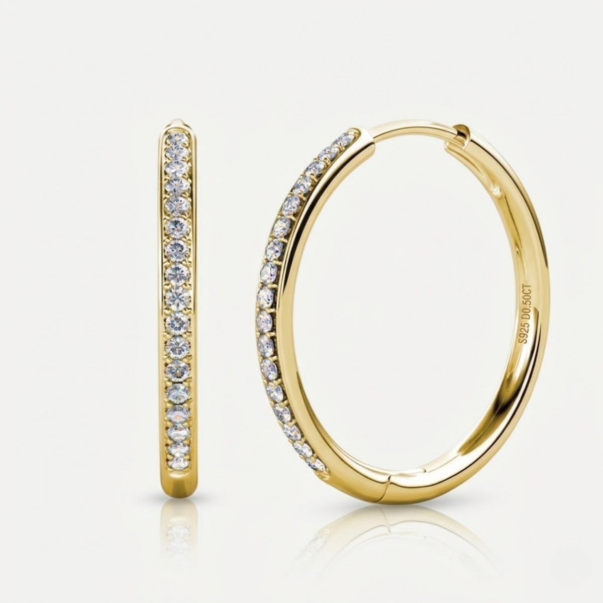 Lisa Earrings | White Gold