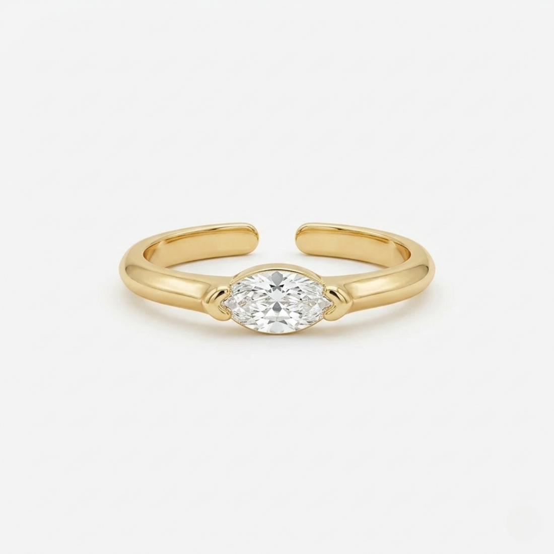 Aya Sterling Ring | White Gold