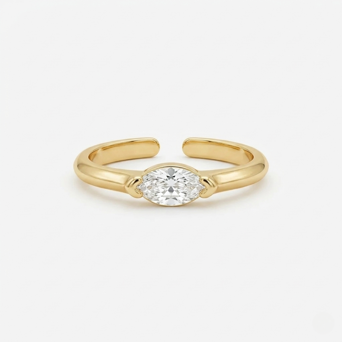 Aya Sterling Ring | White Gold