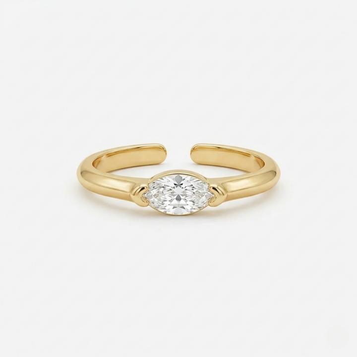 Aya Sterling Ring | Gold