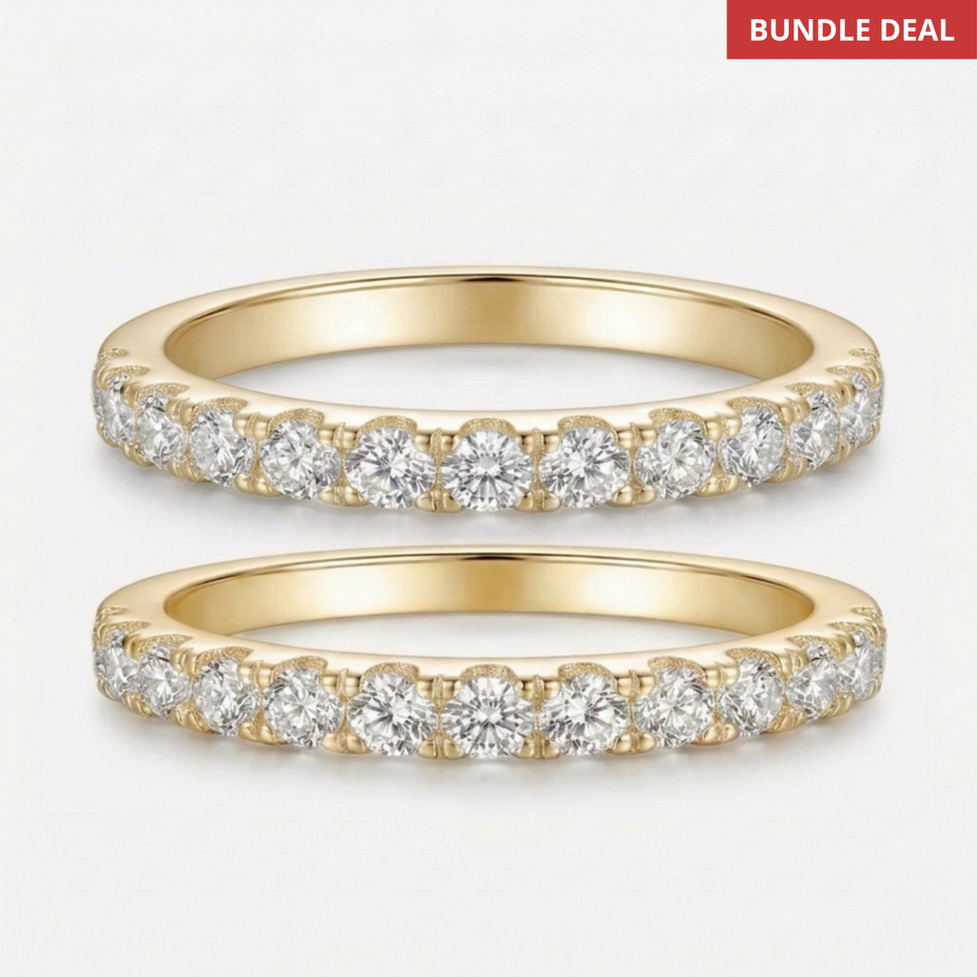 Aria Ring Set | White Gold