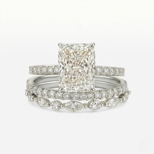 Ava Ring Set | White Gold