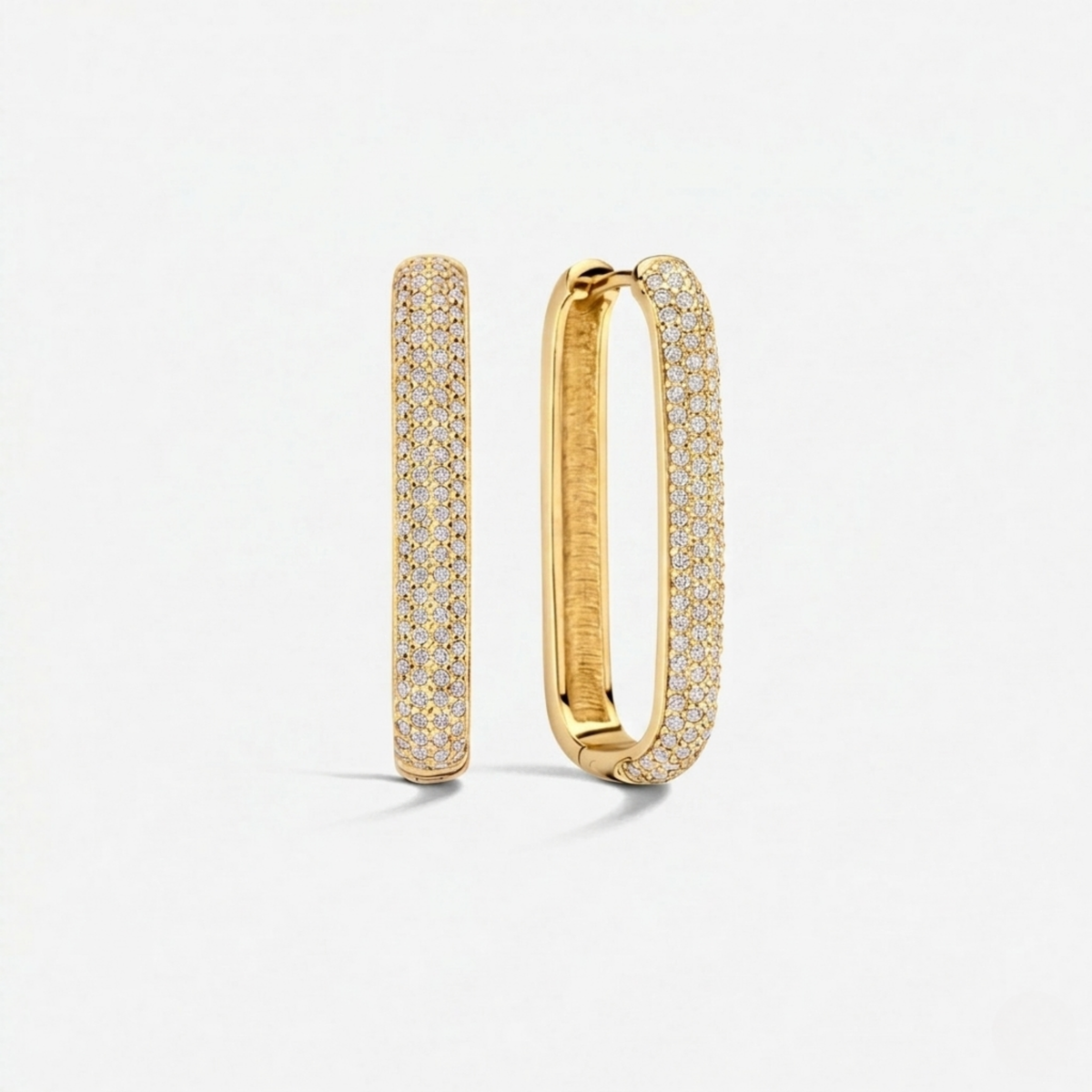 Gigi Sparkling Hoops | Gold