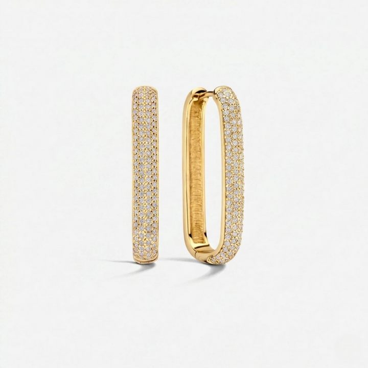 Gigi Sparkling Hoops | Gold