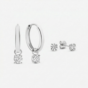 Luna Earrings Set | Gold