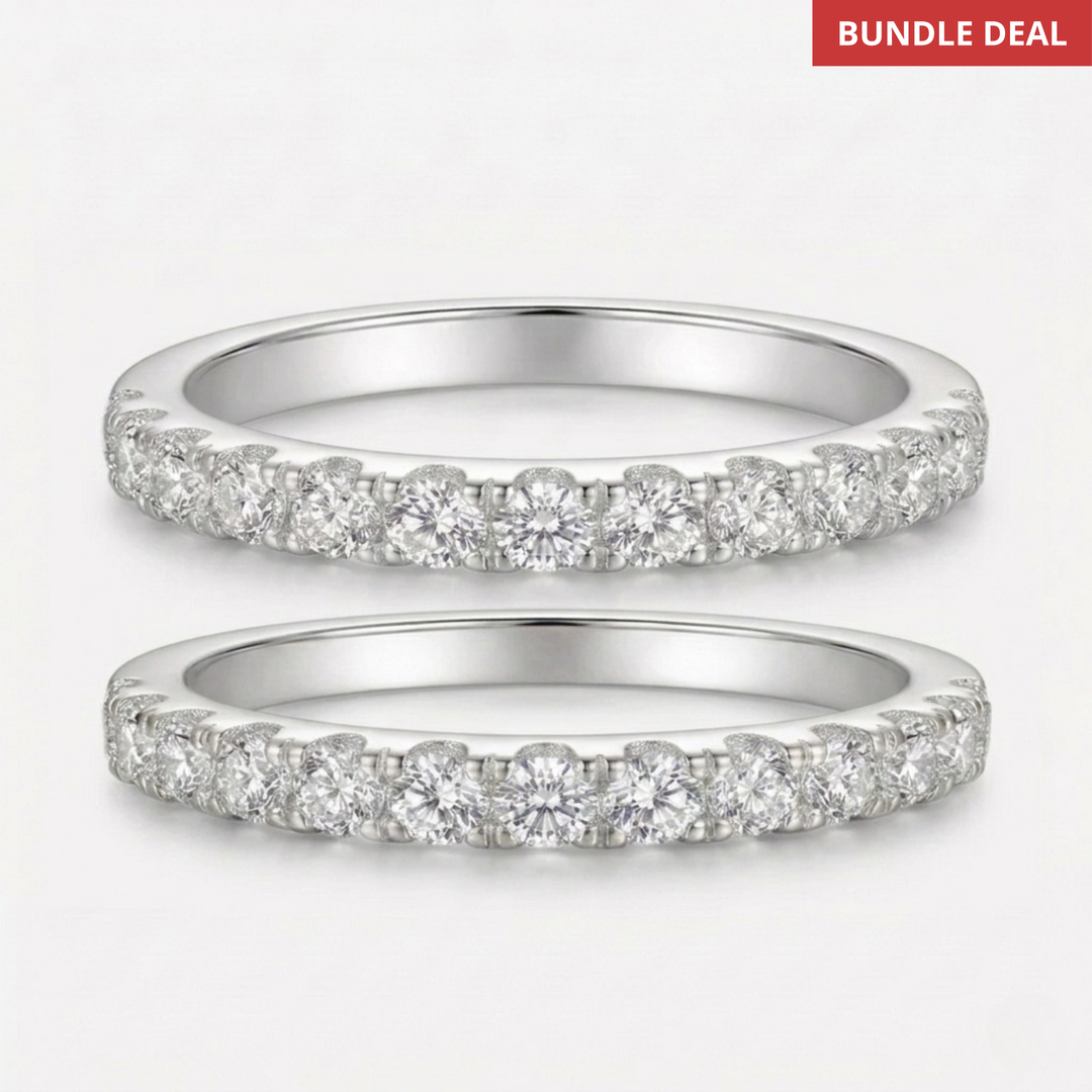 Aria Ring Set | White Gold