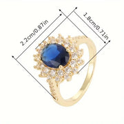 Vionne Sapphire Ring Gold