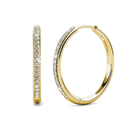 Sorel Pave Earrings - Gold