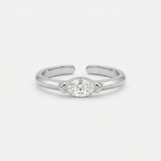 Aya Sterling Ring | White Gold