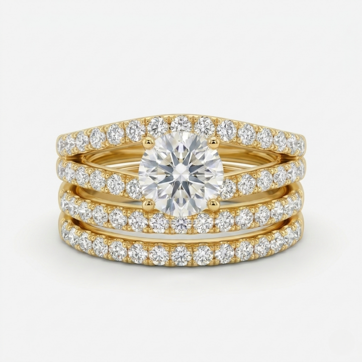 Kylie Ring Set | White Gold