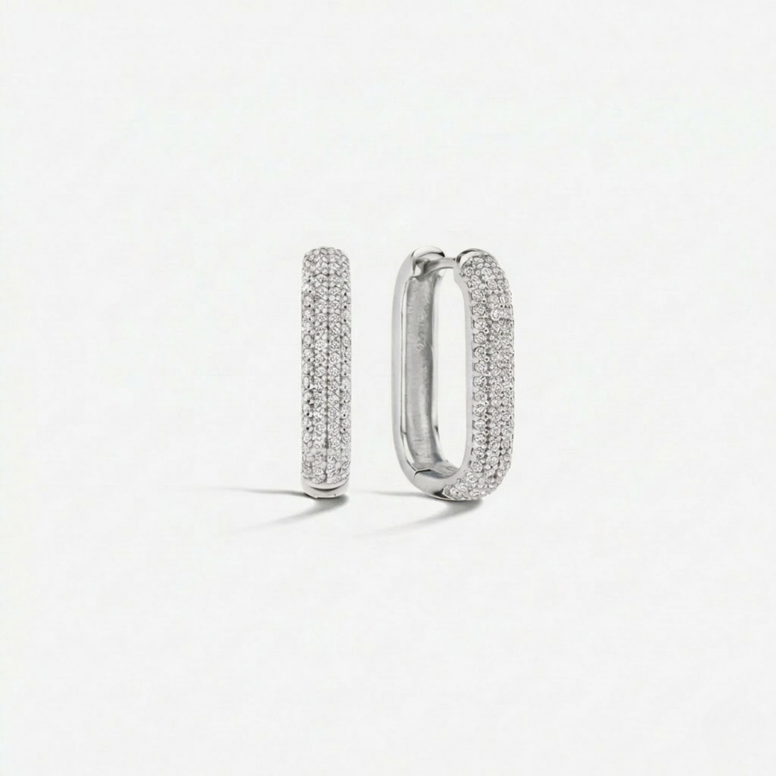 Small Gigi Sparkling Hoops | Gold