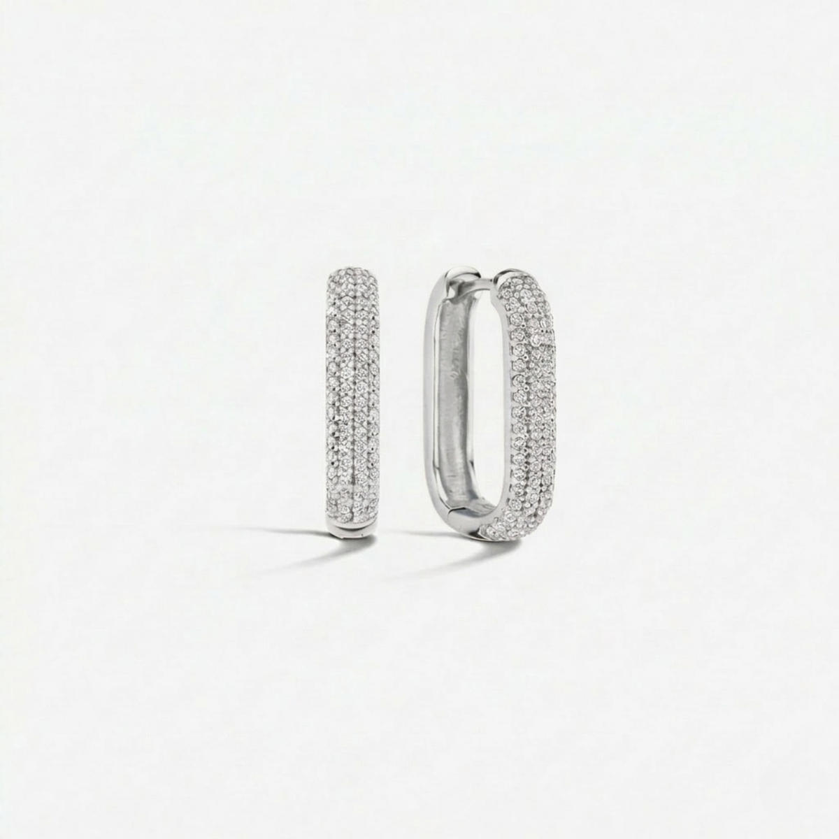 Small Gigi Sparkling Hoops | Gold