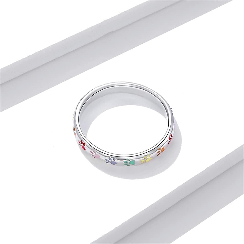 Elegant Paw Print Ring