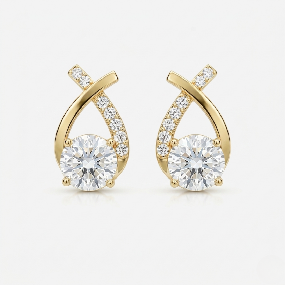 Arielle Earrings | White gold