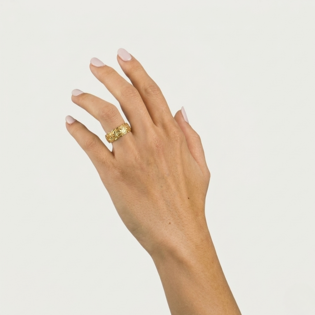 Flora Flower Ring | Gold