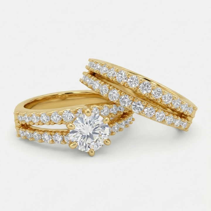 Kylie Ring Set | White Gold
