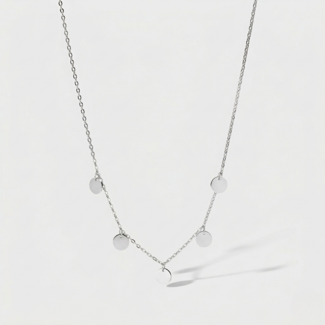 Funky Buddha Necklace | White Gold