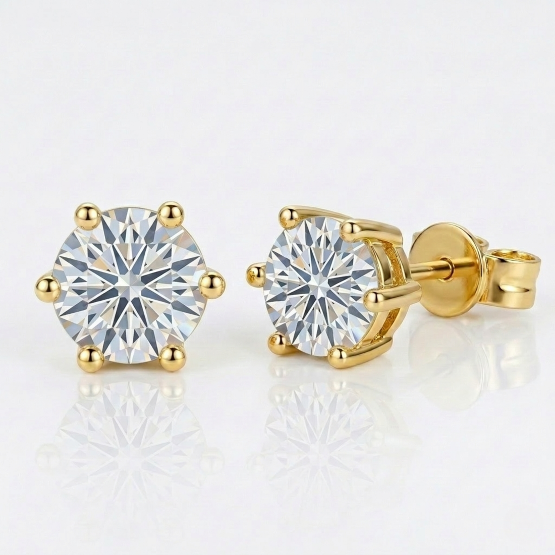 Celeste Luxe Earrings | White gold