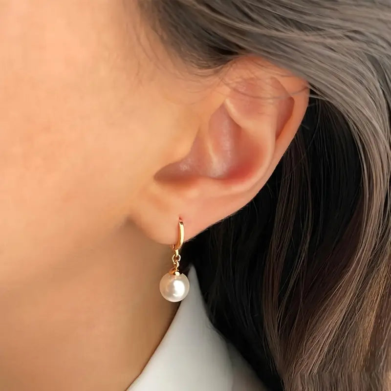 Golden Grace Pearl Jewellery Set | Gold