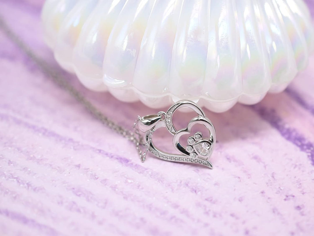 Paw Love Crystal Necklace