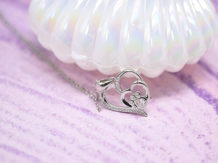 Paw Love Crystal Necklace