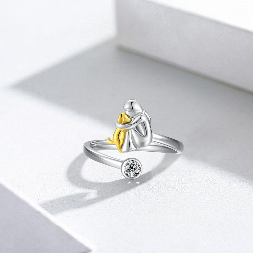 Tobby Adjustable Dog Lover Ring