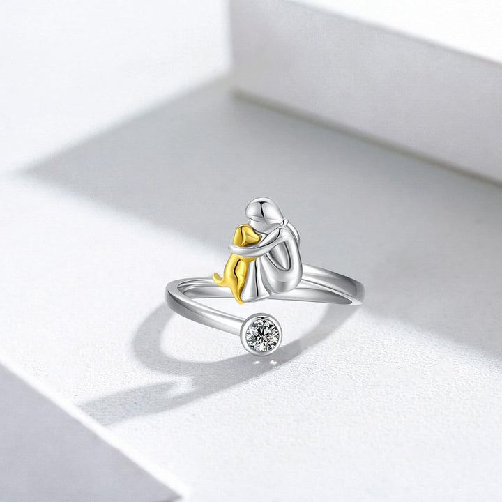 Tobby Adjustable Dog Lover Ring