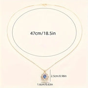 Kavella Noctazure Gold Necklace