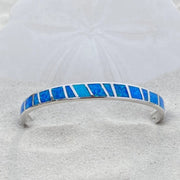 Exclusive Blue Opal and Silver Bracelet