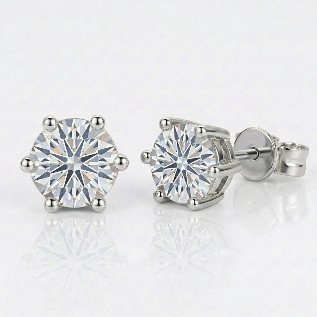 Celeste Luxe Earrings | White gold