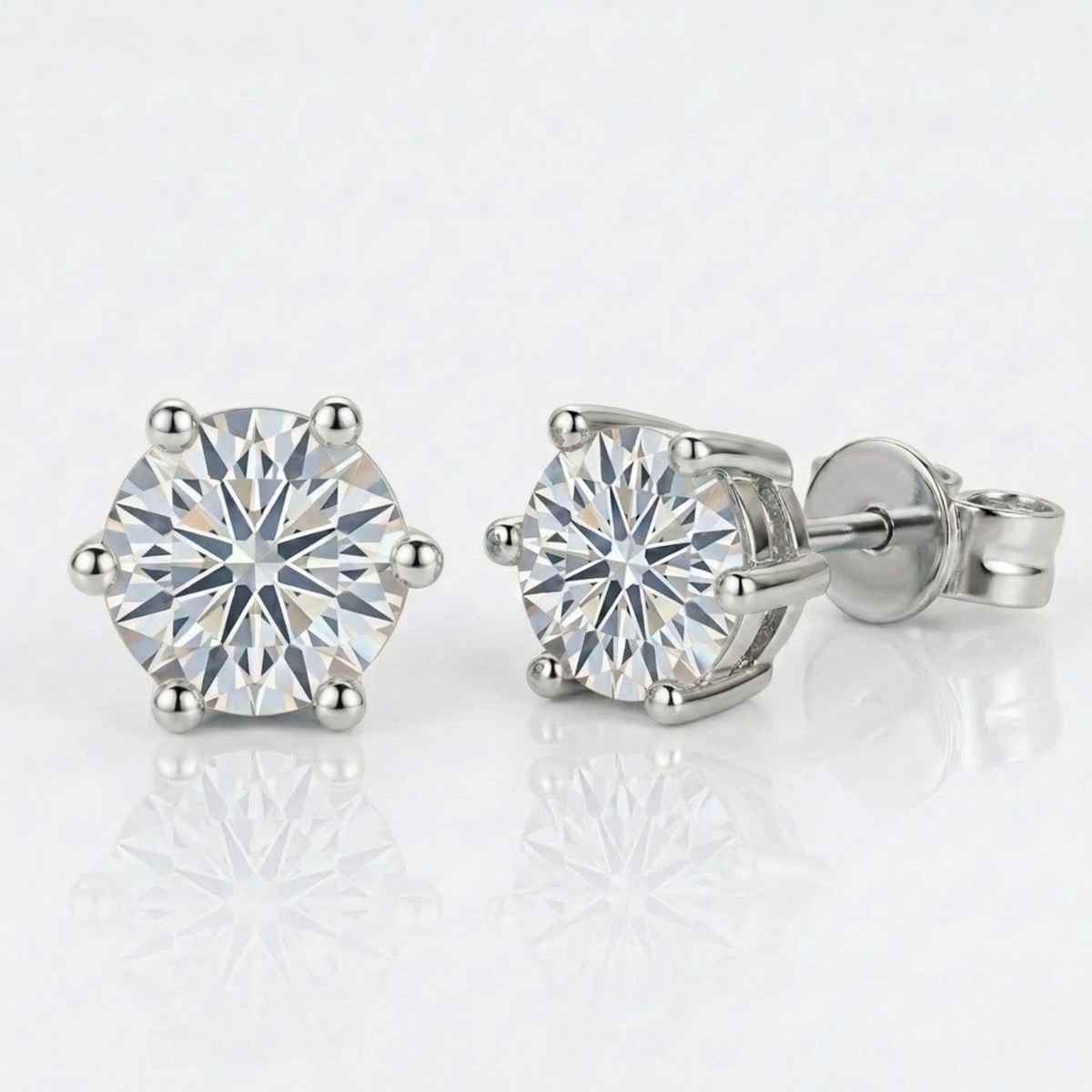 Celeste Luxe Earrings | White gold