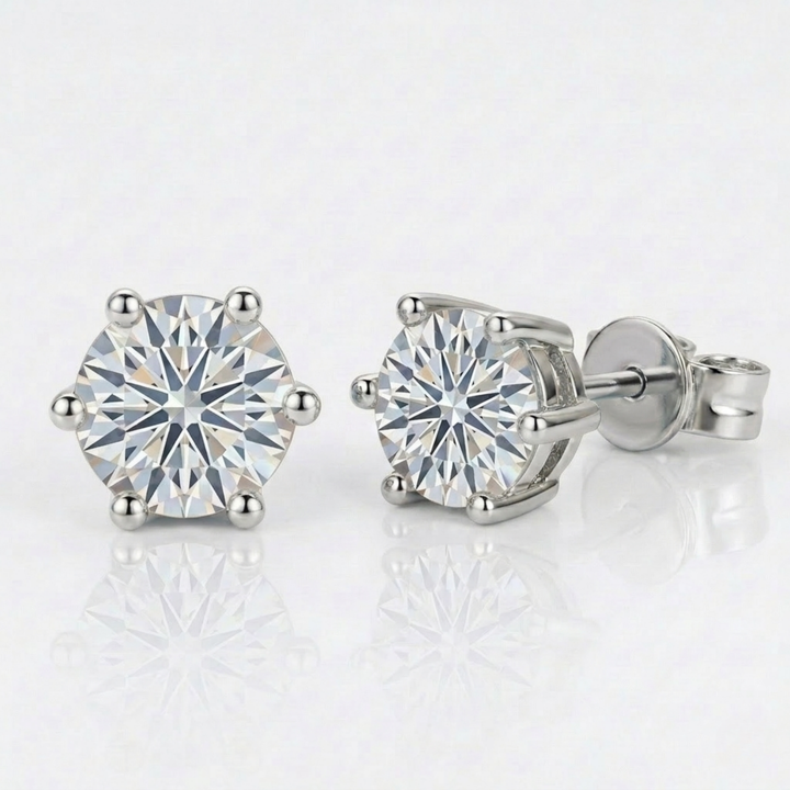 Celeste Luxe Earrings | White gold