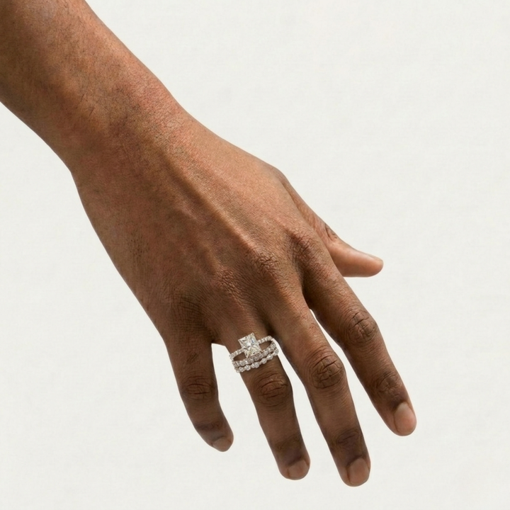 Ava Ring Set | White Gold