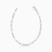 Venice Link Bracelet | White Gold