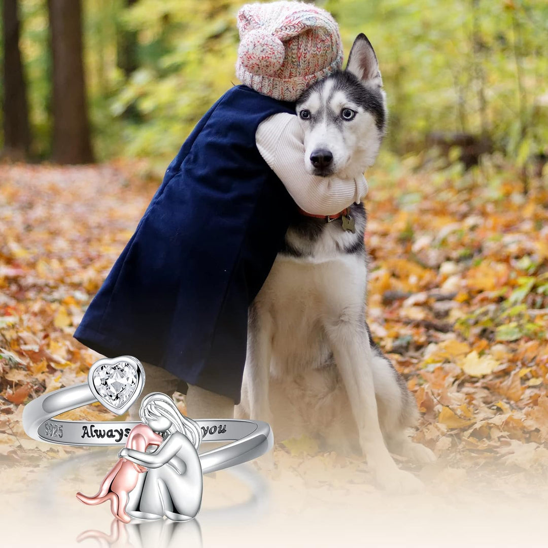 Tobby Adjustable Dog Lover Ring