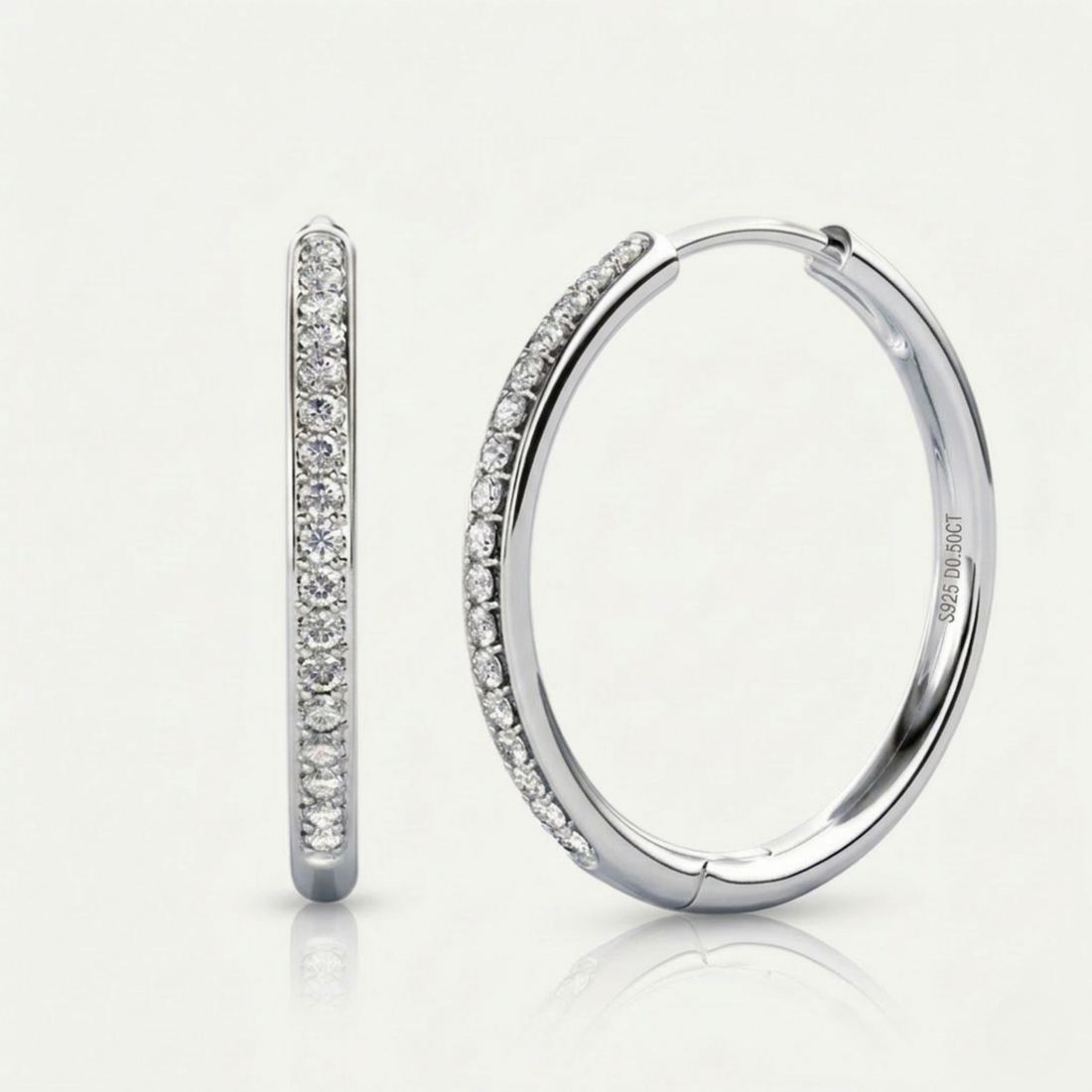Lisa Earrings | White Gold