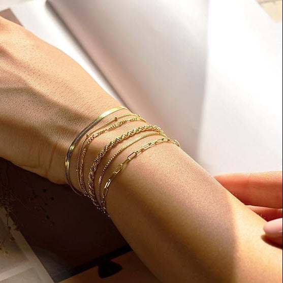 Isabella Bracelet Set | Gold