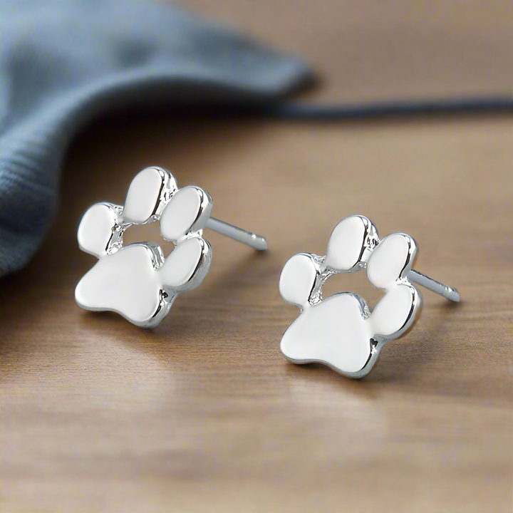 Paw Heart Huggie Earrings